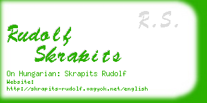 rudolf skrapits business card